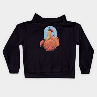 Are there snails on our pumpkins? Kids Hoodie